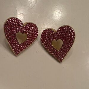 a new day Pink Heart Earrings
